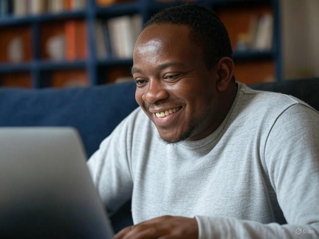 Estudante de Curso Livre online aprendendo